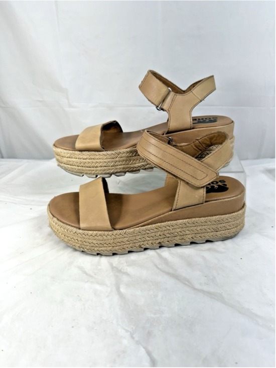 Sorel Shoes - Sorel Cameron Wedge Cork Slingback Sandal Size 7 BEIGE